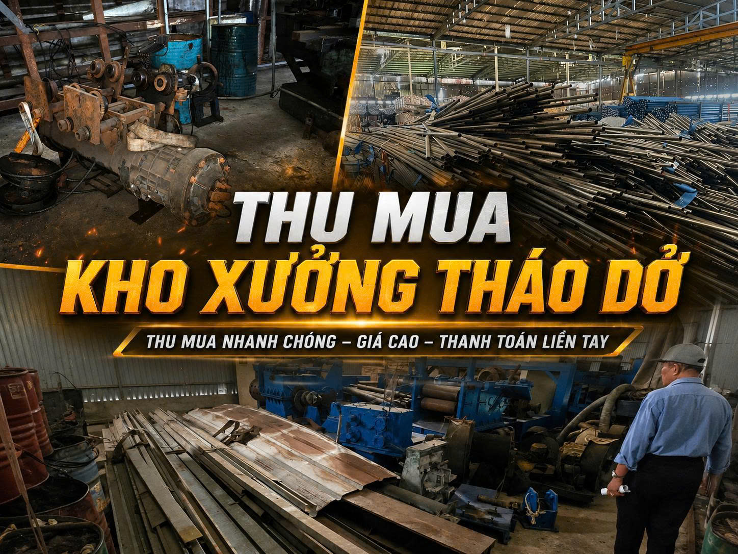 Thu Mua Phế Liệu Kho Xưởng Tháo Dỡ Giá Cao