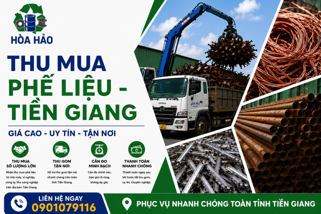 Thu mua phế liệu Tiền Giang - Phế Liệu Hòa Hảo