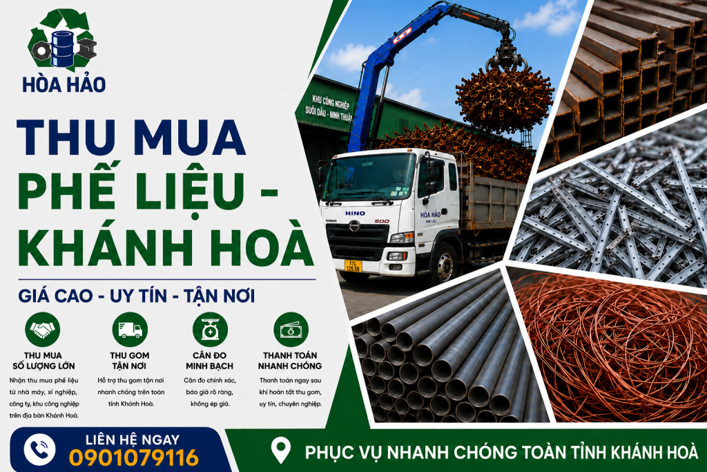 Thu mua phế liệu Khánh Hòa - Phế Liệu Hòa Hảo
