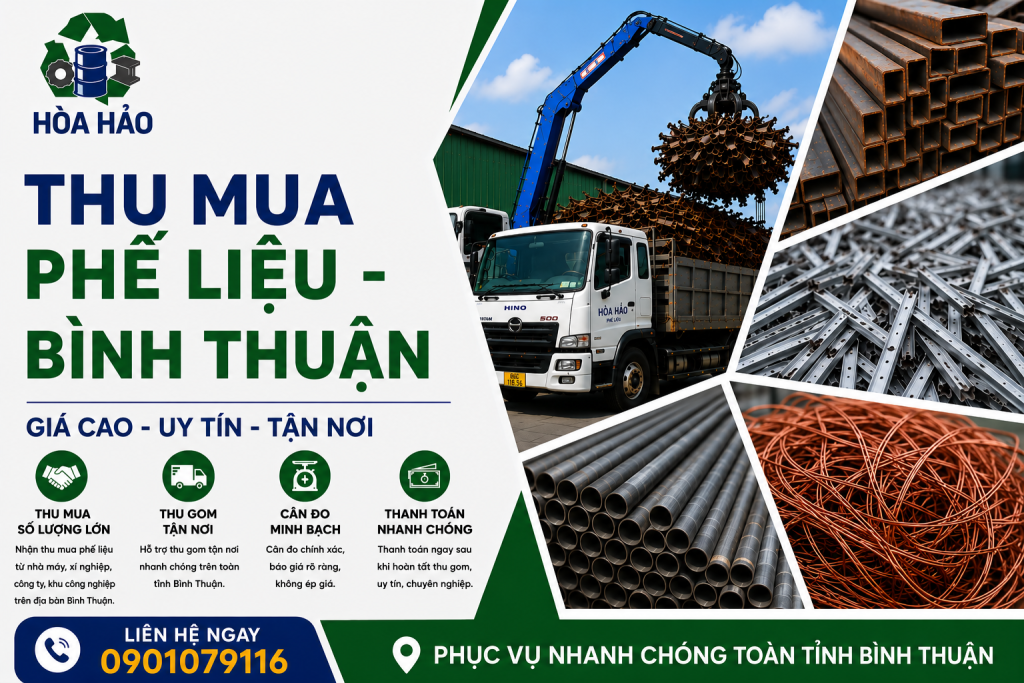Thu mua phế liệu Bình Thuận - Phế Liệu Hòa Hảo